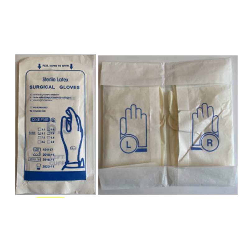 Surgical gloves, individually packaged