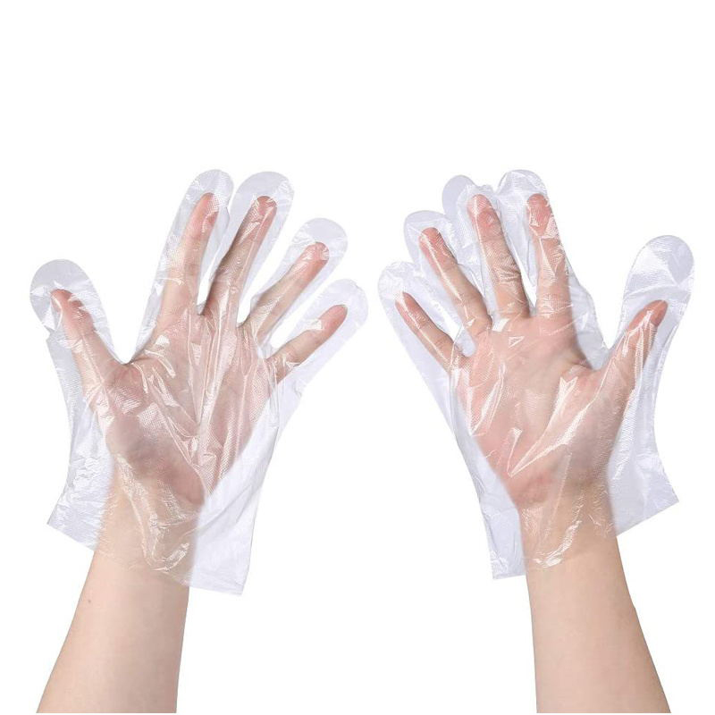 Disposable transparent PE gloves, low price