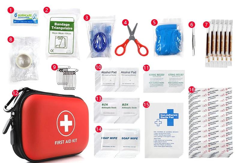 what's in the first aid box