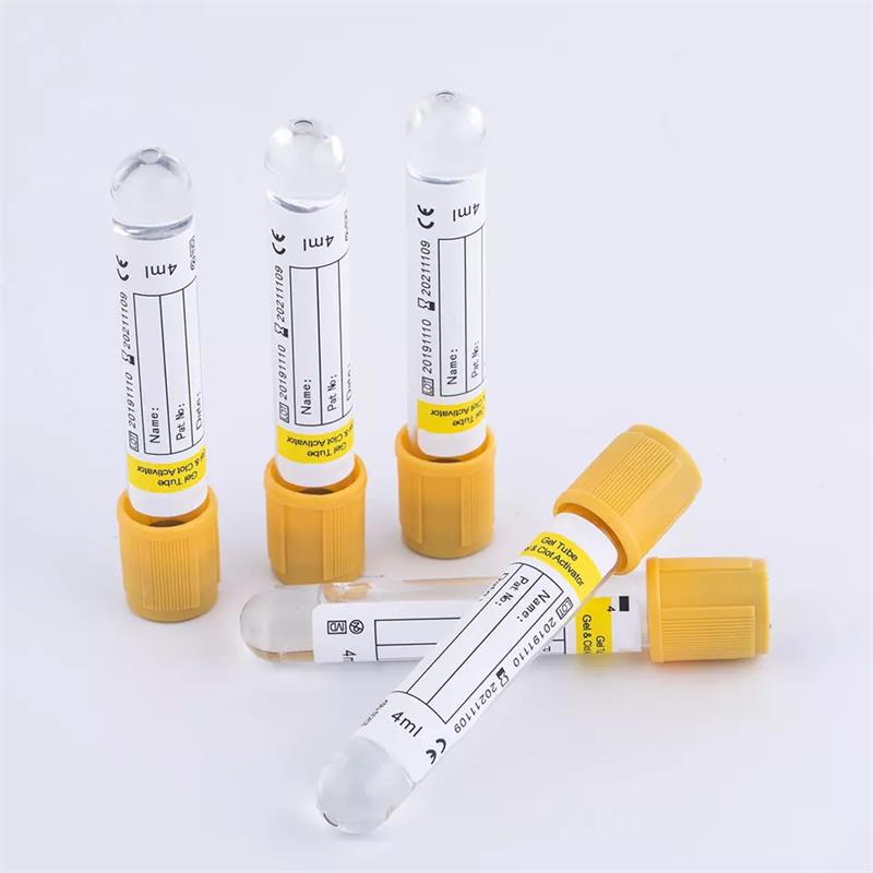 Yellow Blood Collection Tube – Inert Separation Gel with Clot Activator Tube