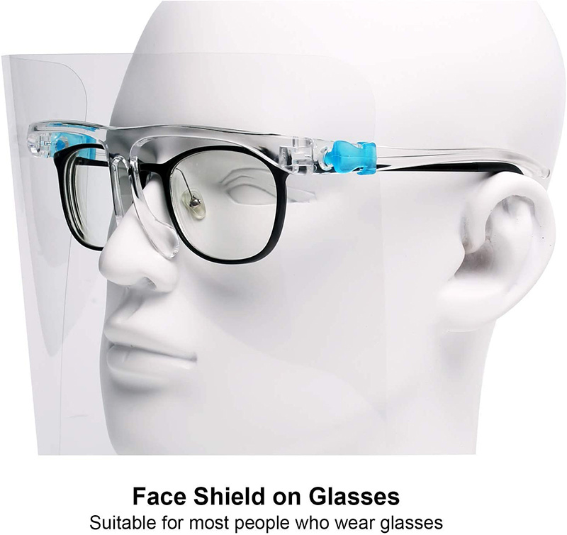 Medical Protective Face Shield with Glasses Frame