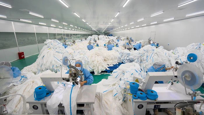 Protective clothing factory in China