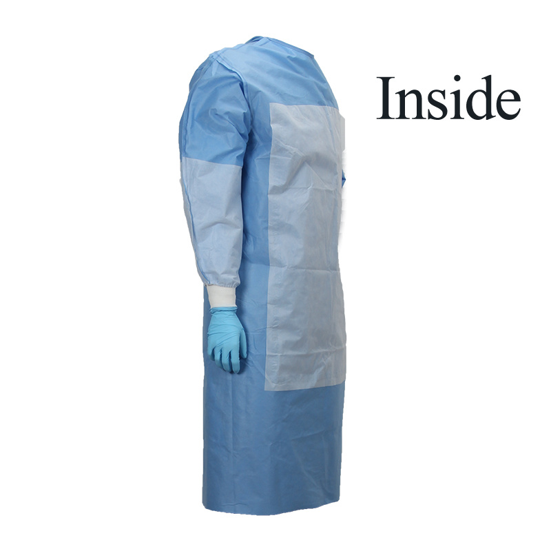 Reinforced surgical gown