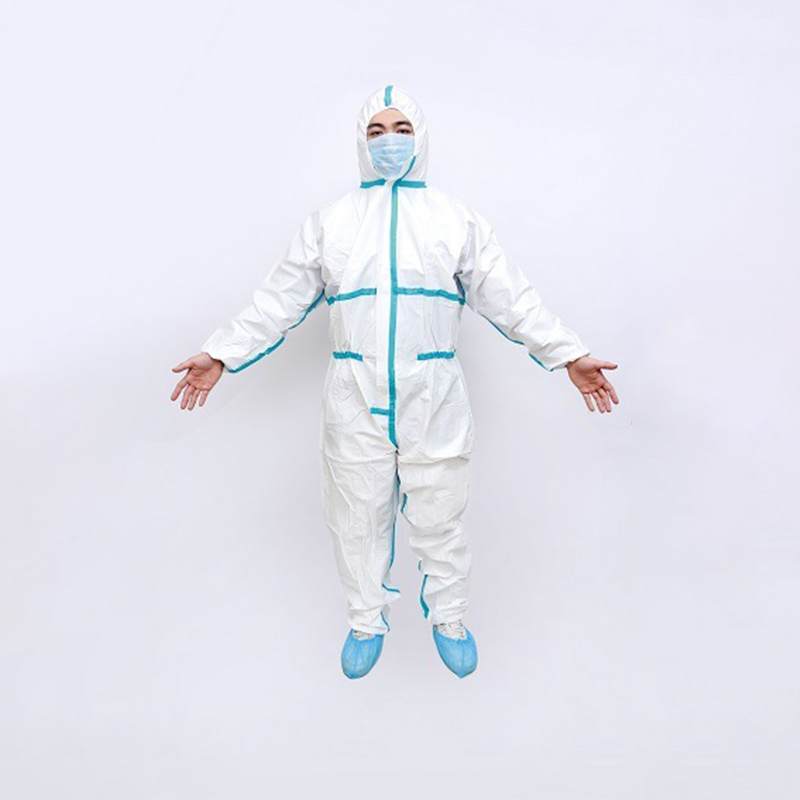 Disposable SF Protective Coverall (PP+PE) with stripes