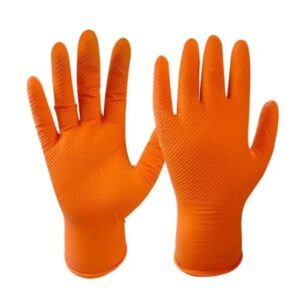 nitrile gloves with diamond texture,