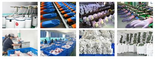 Glove manufacturing, glove factory
